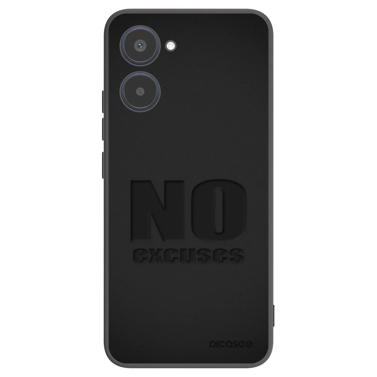 Picasee silikónový čierny obal pre Realme 10 4G - No Excuses
