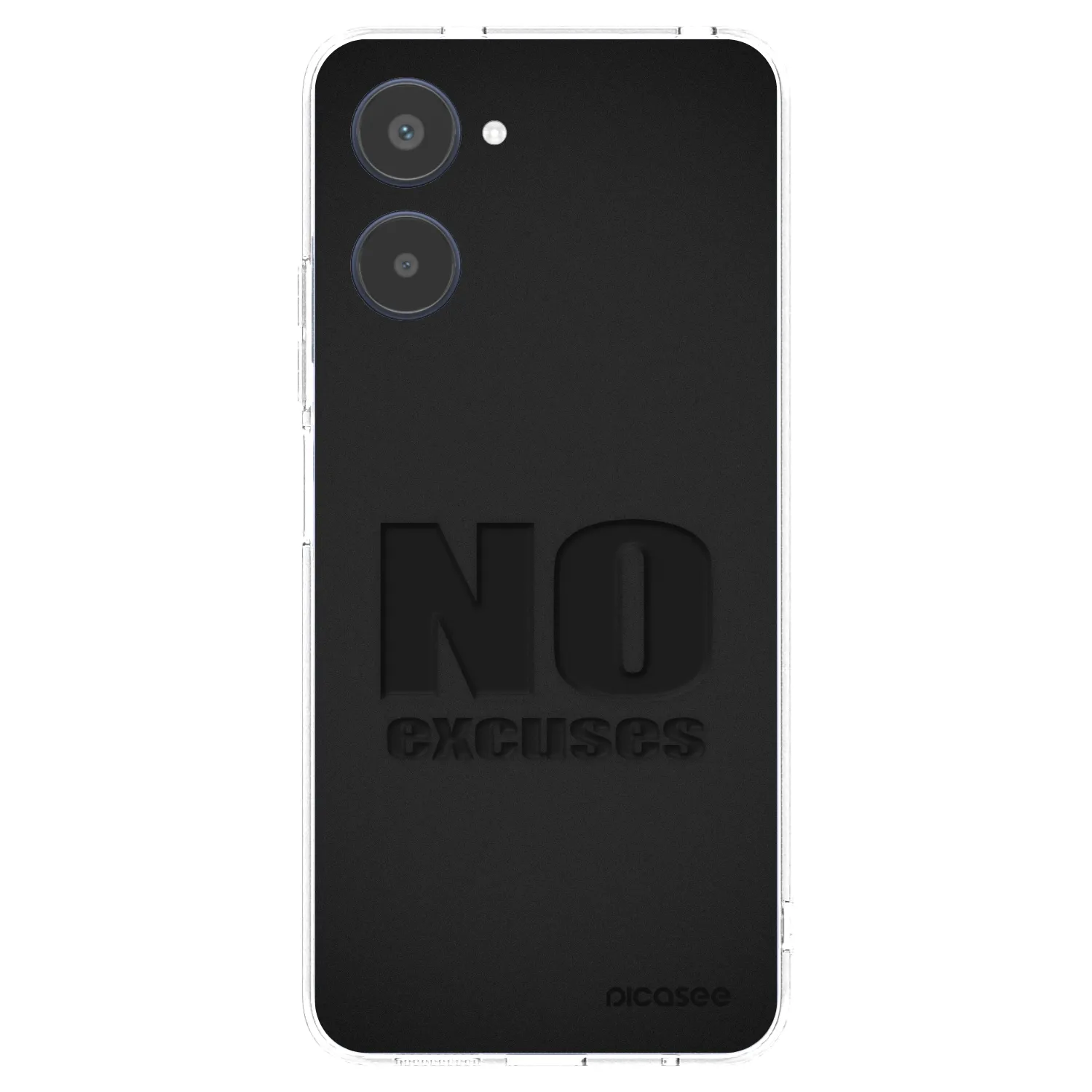 Picasee silikónový prehľadný obal pre Realme 10 4G - No Excuses