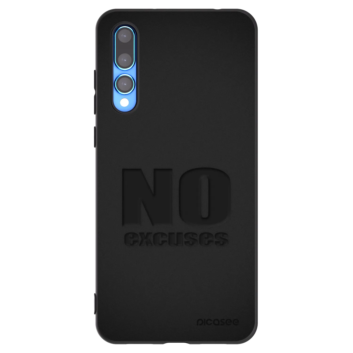 Silikónový čierny obal pre Huawei P20 Pro - No Excuses