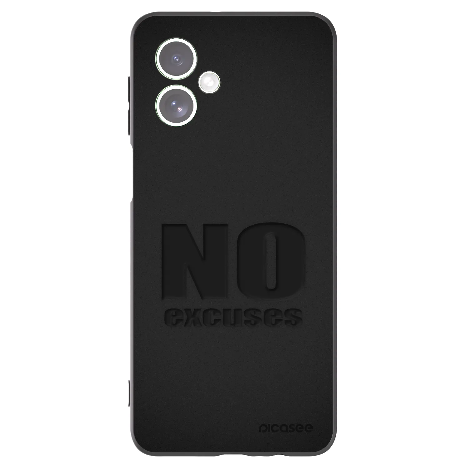 Silikónový čierny obal pre Motorola Moto G54 5G - No Excuses