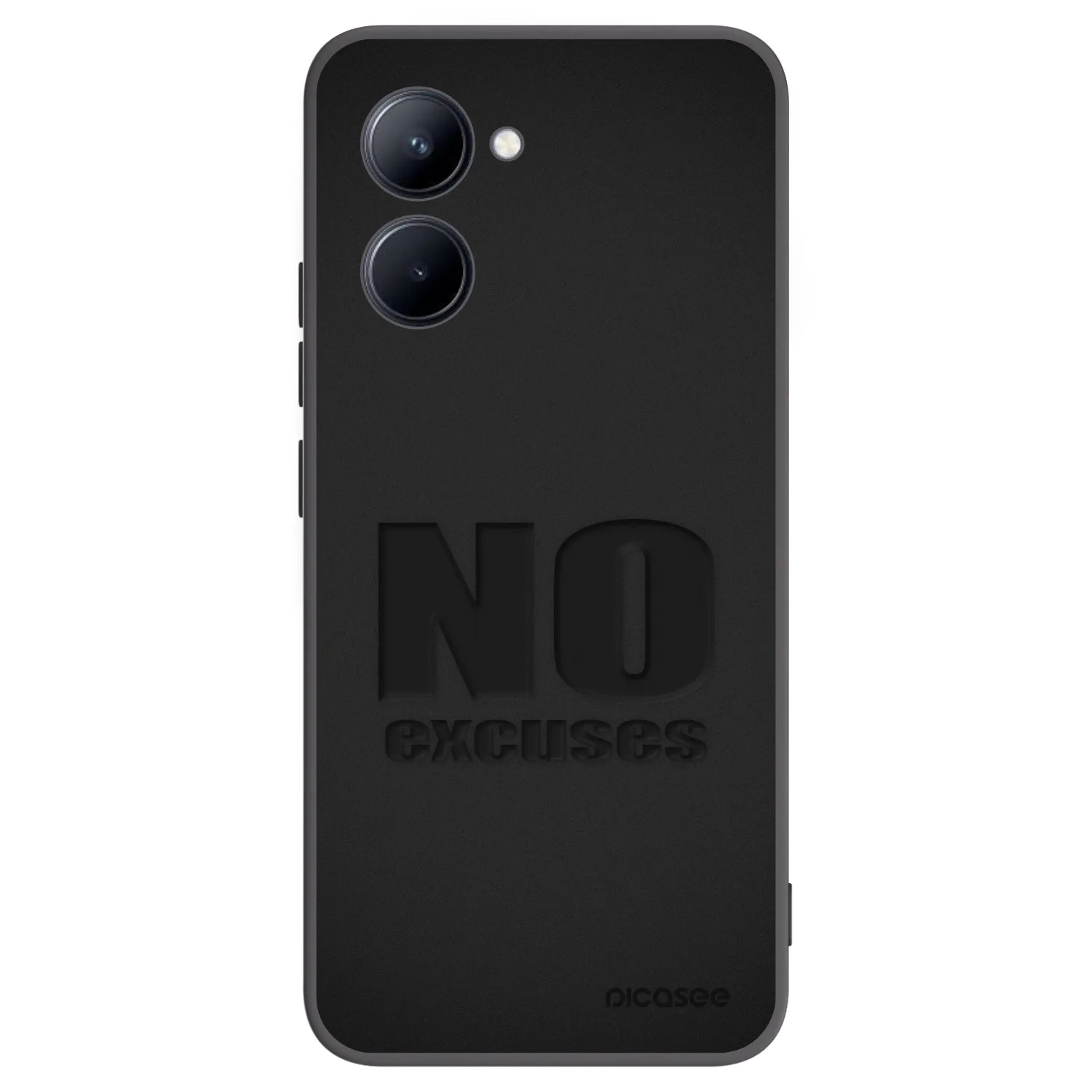 Picasee silikónový čierny obal pre Realme C33 (2023) - No Excuses
