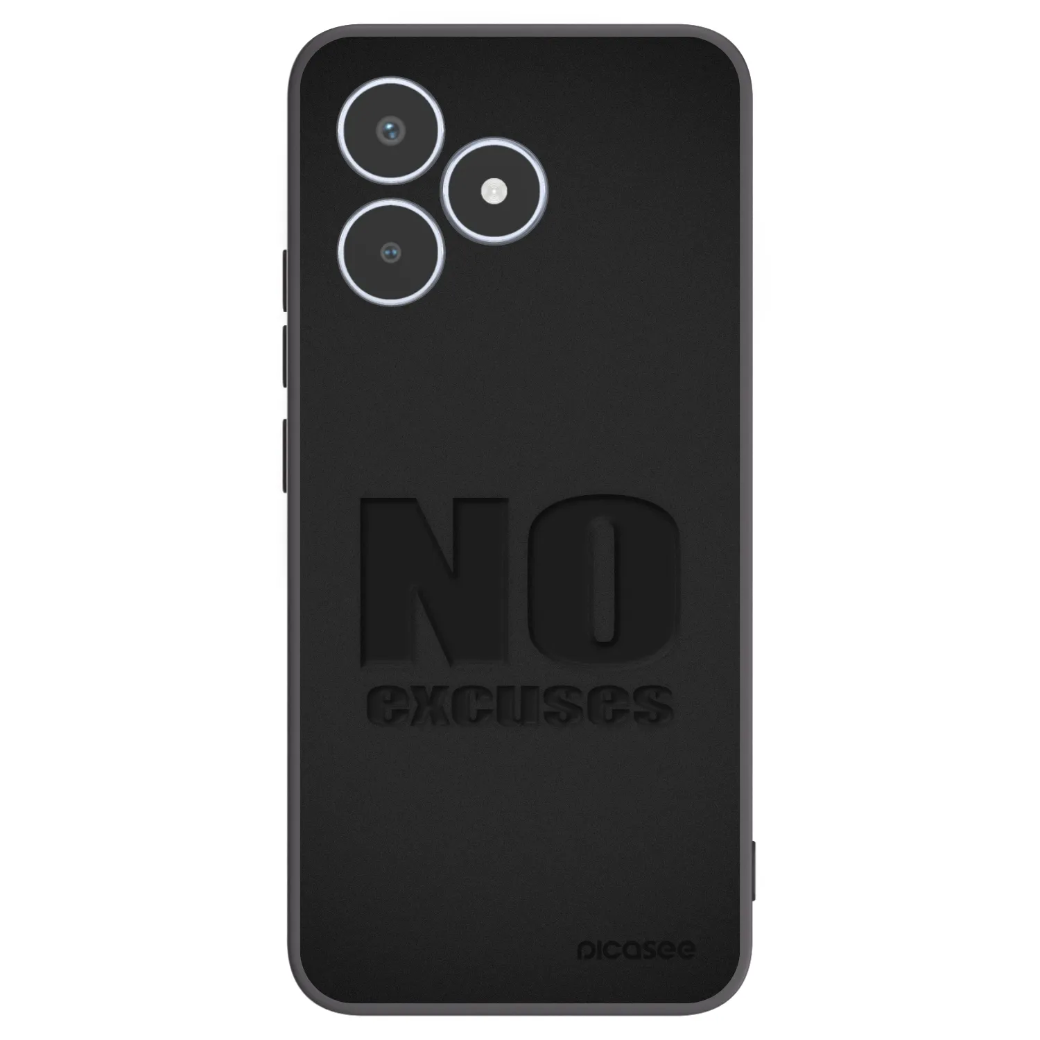 Picasee silikónový čierny obal pre Realme C53 - No Excuses