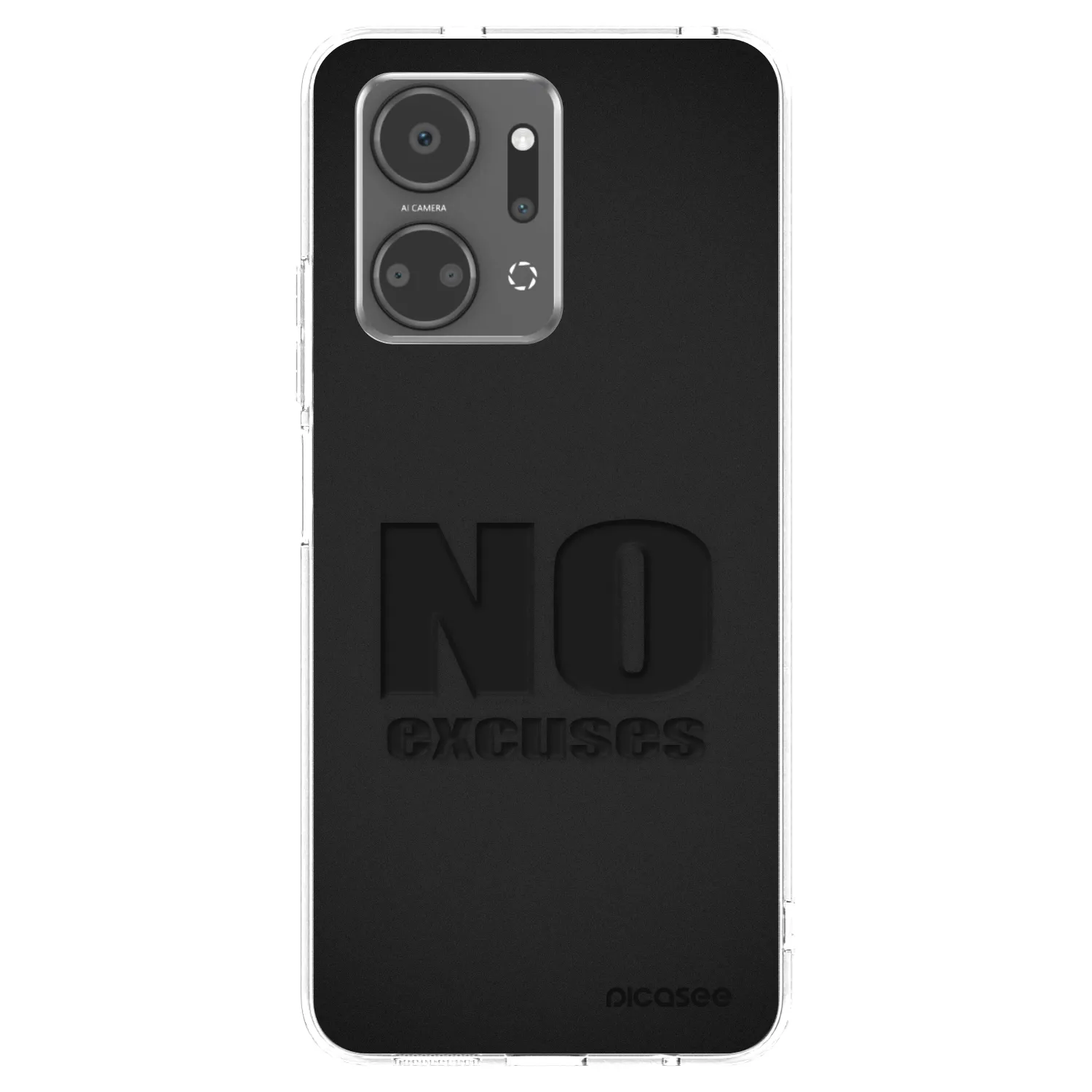 Picasee silikónový prehľadný obal pre Honor X7a - No Excuses