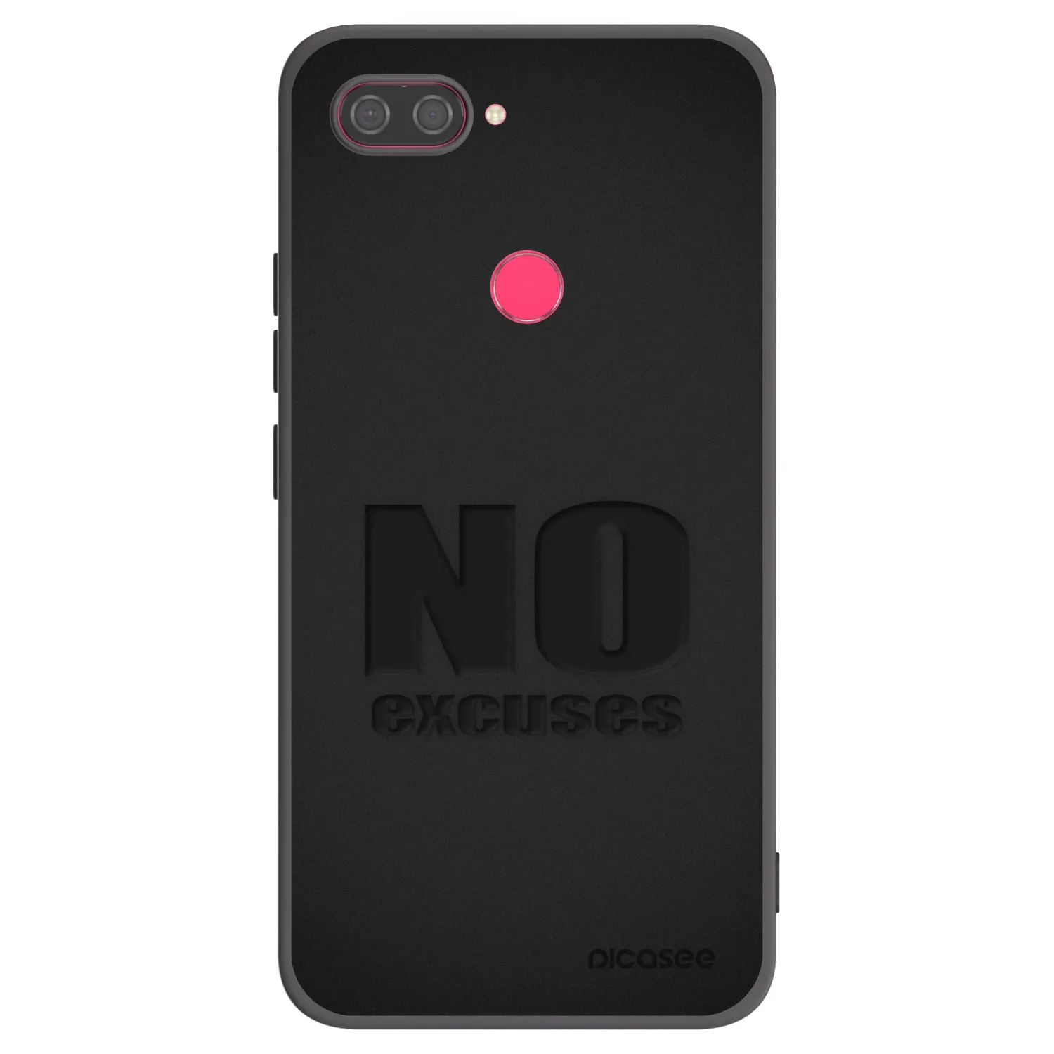 Picasee silikónový čierny obal pre Xiaomi Mi 8 Lite - No Excuses