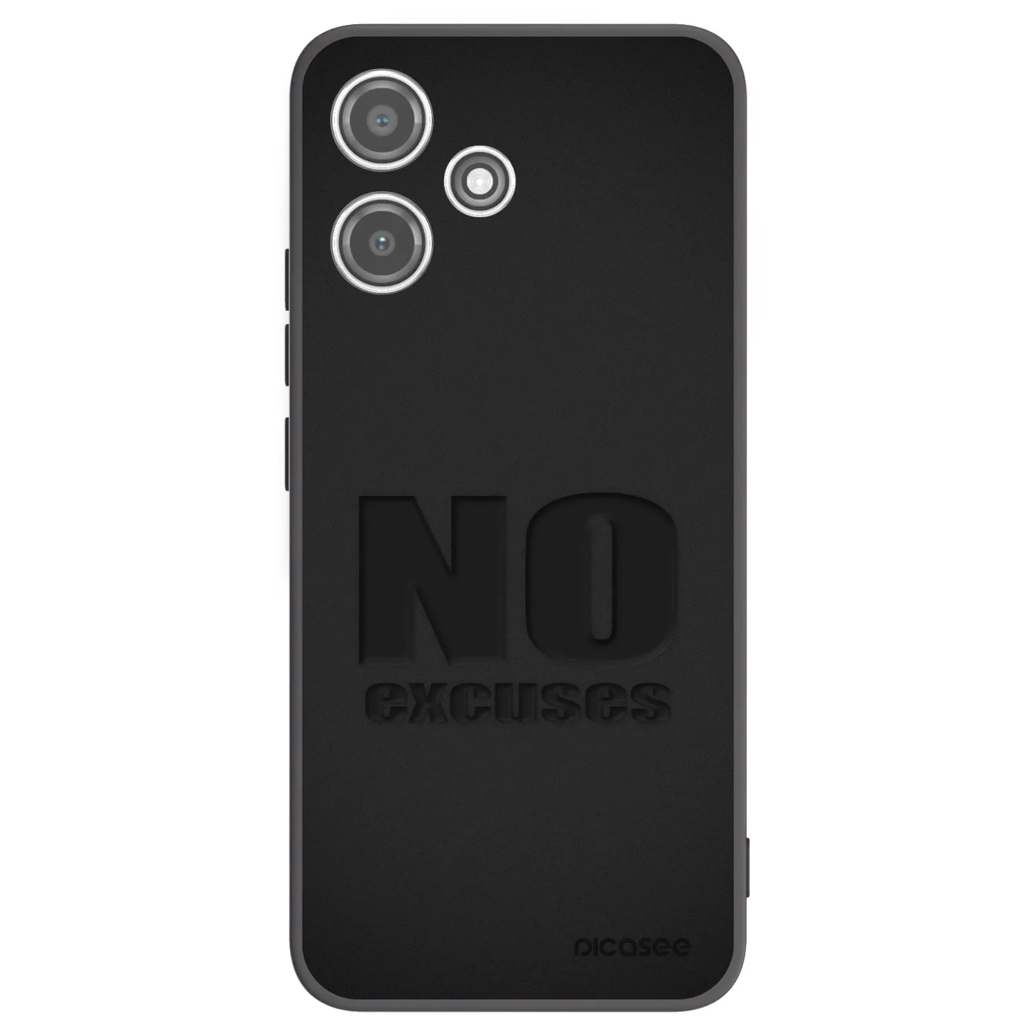 Picasee silikónový čierny obal pre Xiaomi Redmi 12 5G - No Excuses