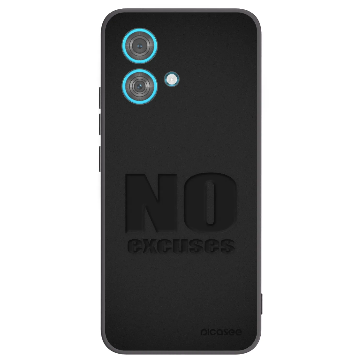 Picasee silikónový čierny obal pre Motorola Edge 40 Neo - No Excuses