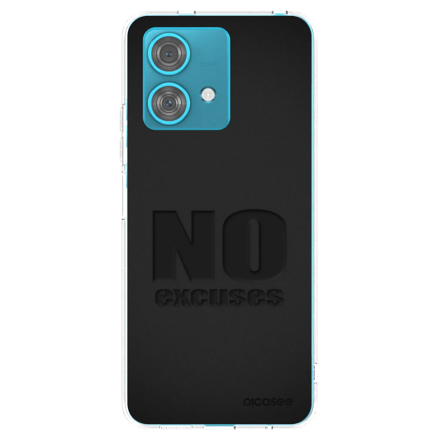 Picasee silikónový prehľadný obal pre Motorola Edge 40 Neo - No Excuses