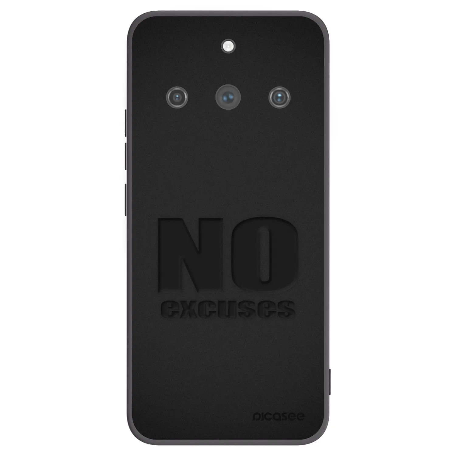 Picasee silikónový čierny obal pre Realme 11 Pro+ - No Excuses