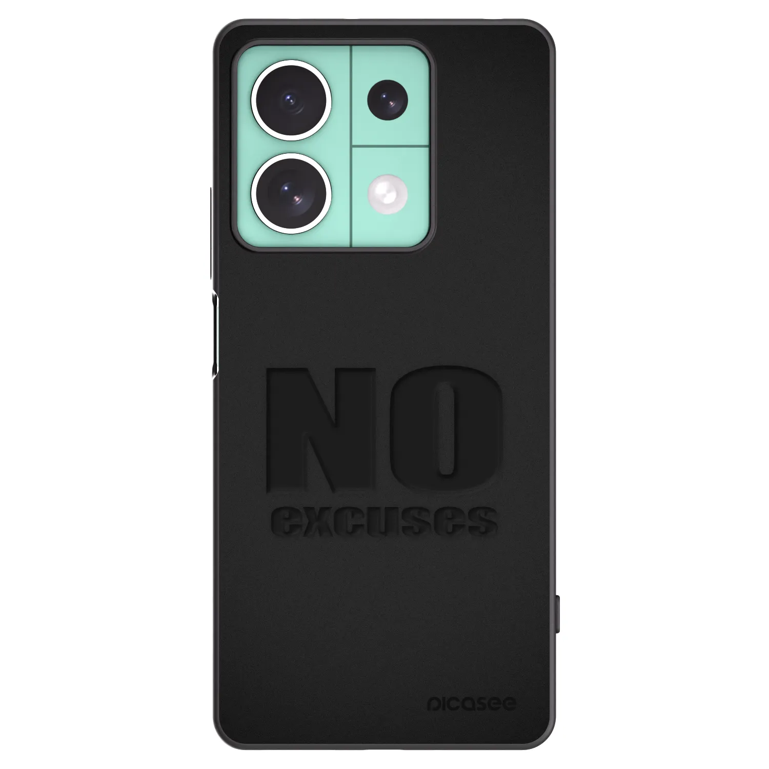 Picasee silikónový čierny obal pre Xiaomi Redmi Note 13 5G - No Excuses