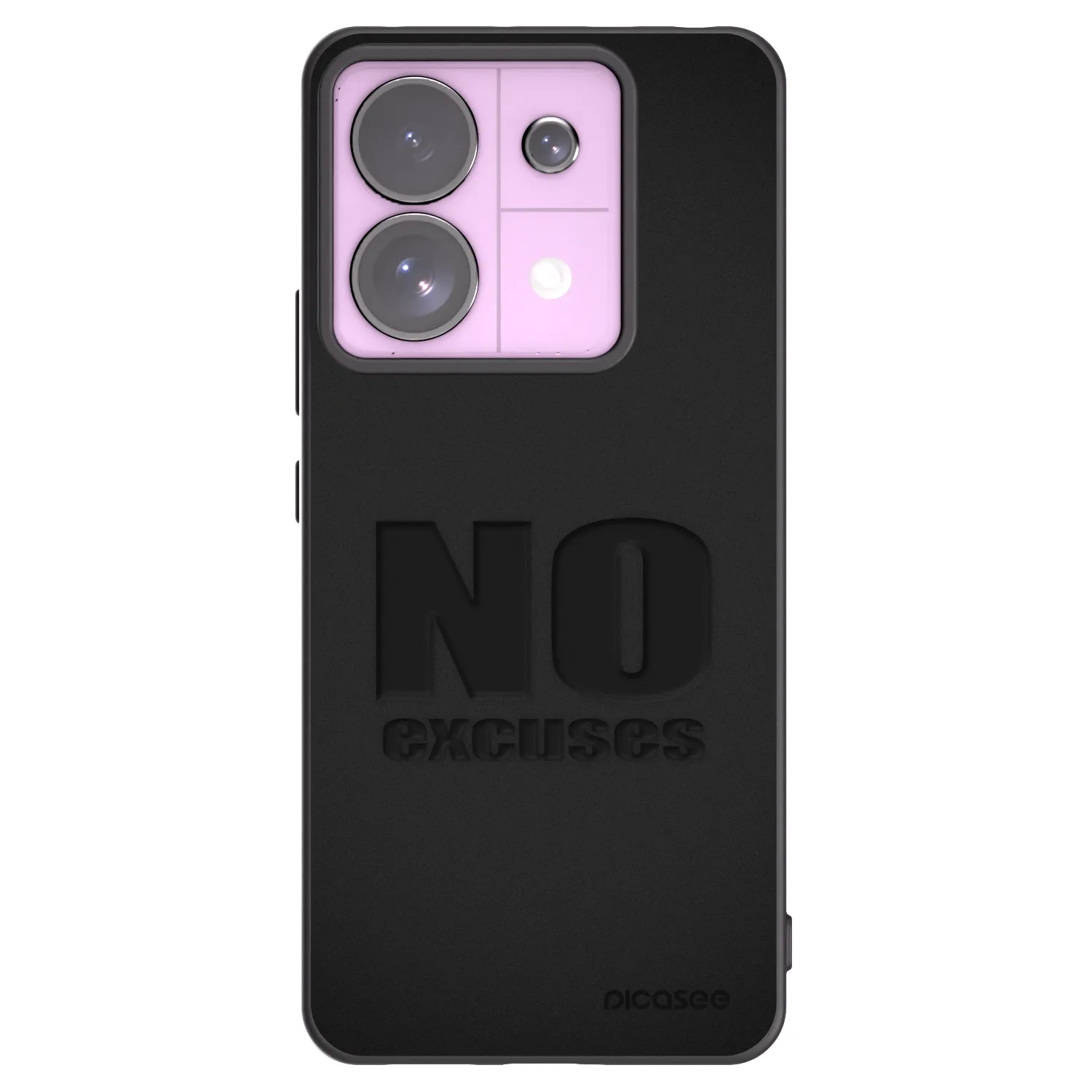 Silikónový čierny obal pre Xiaomi Redmi Note 13 Pro 5G - No Excuses