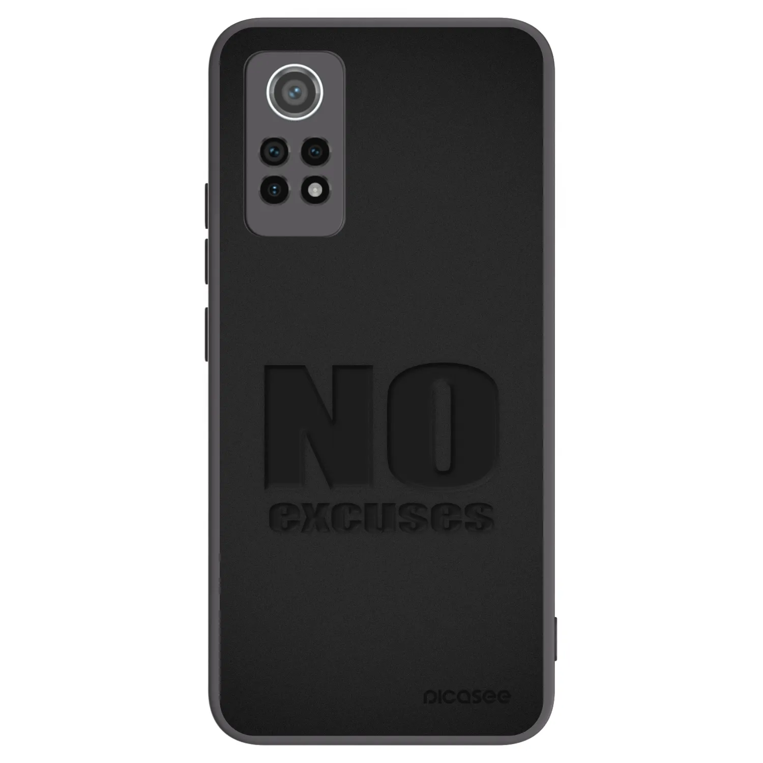 Picasee silikónový čierny obal pre Xiaomi Redmi Note 12 Pro 4G - No Excuses