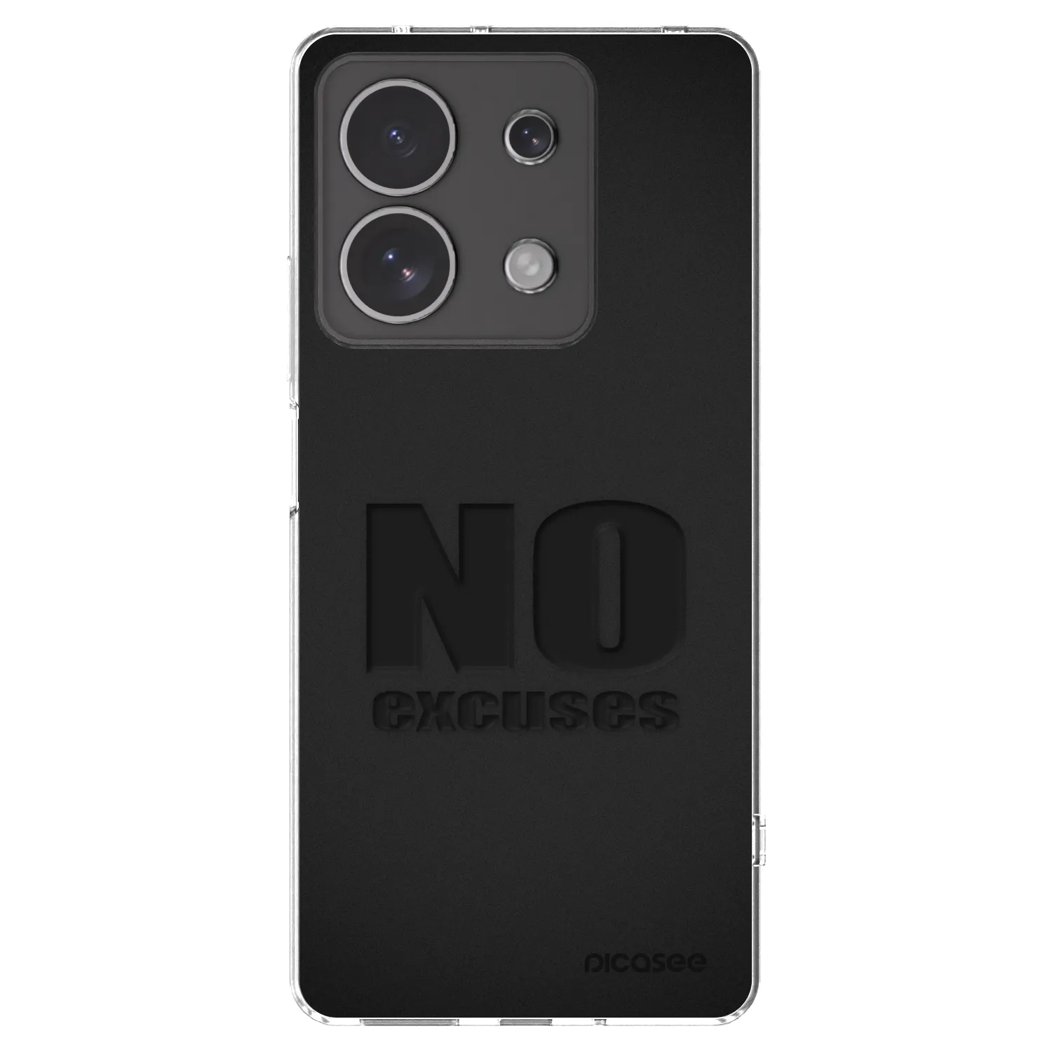 Silikónový prehľadný obal pre Xiaomi Redmi Note 13 4G - No Excuses