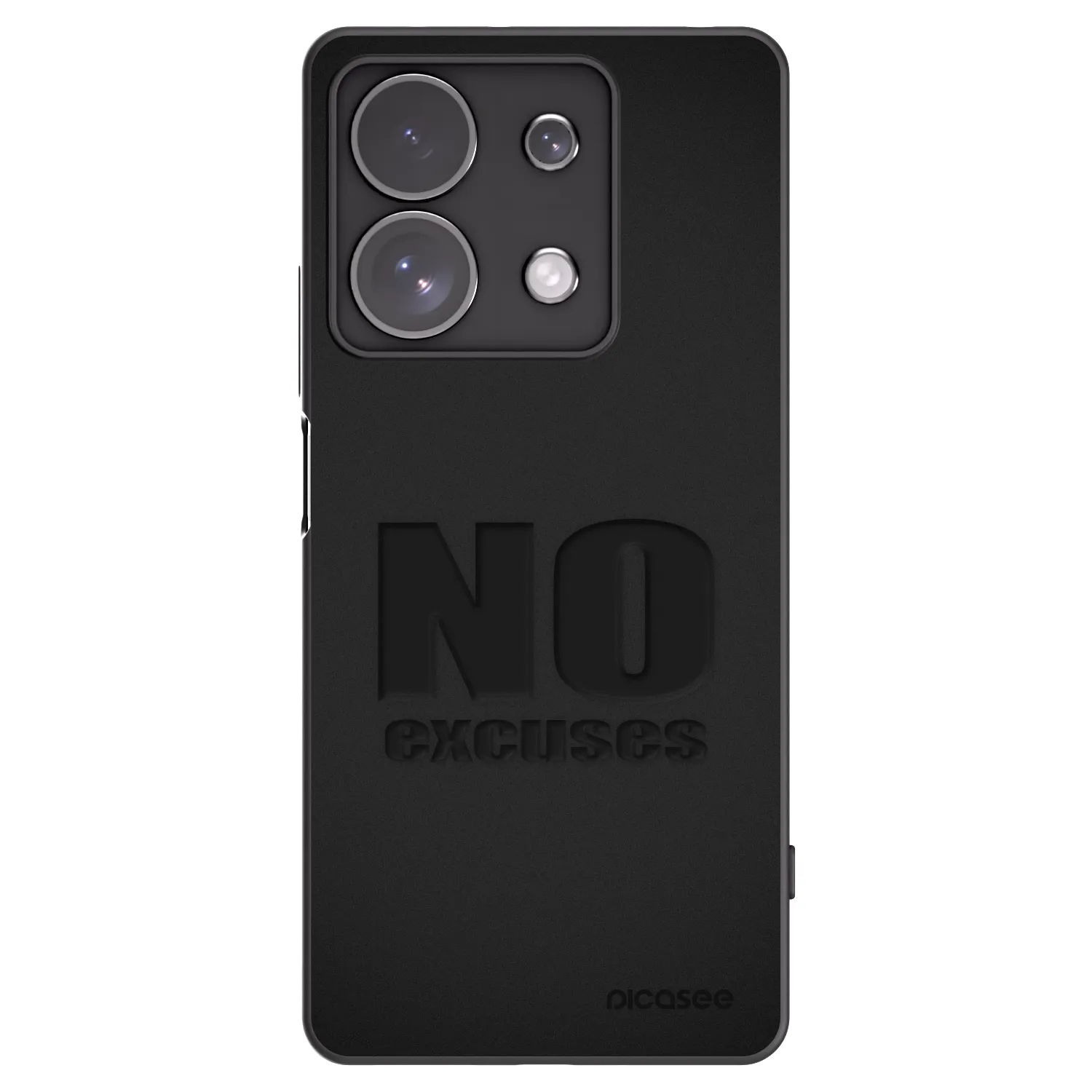 Silikónový čierny obal pre Xiaomi Redmi Note 13 Pro 4G - No Excuses
