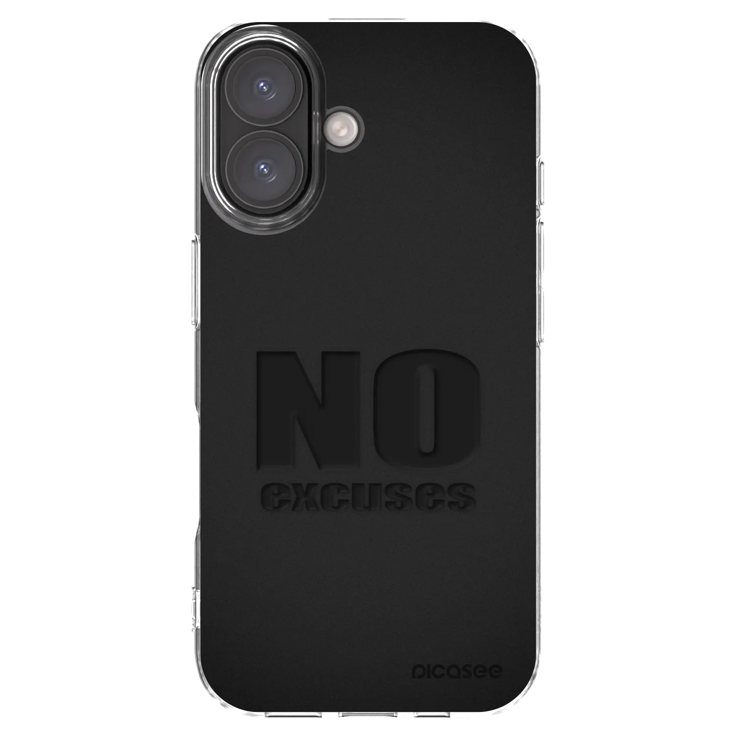 Silikónový prehľadný obal pre Apple iPhone 16 - No Excuses