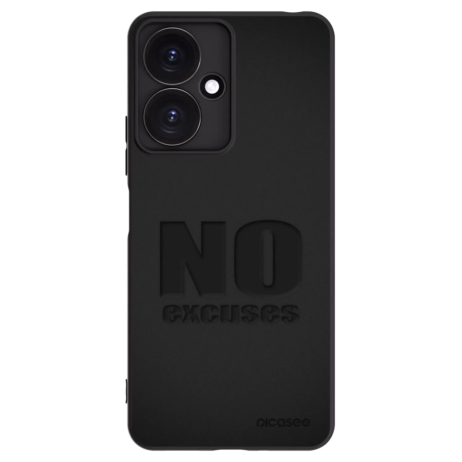 Silikónový čierny obal pre Xiaomi Redmi 13C 5G - No Excuses