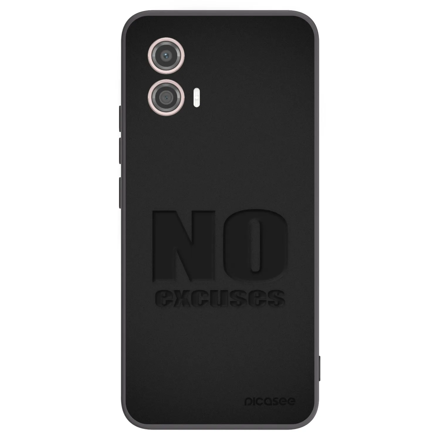 Picasee silikónový čierny obal pre Motorola Moto G53 5G - No Excuses