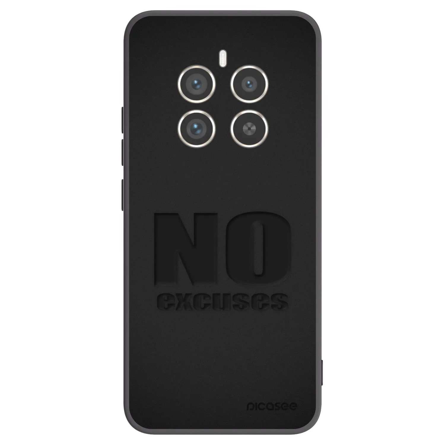Picasee silikónový čierny obal pre Realme 12 Pro 5G - No Excuses