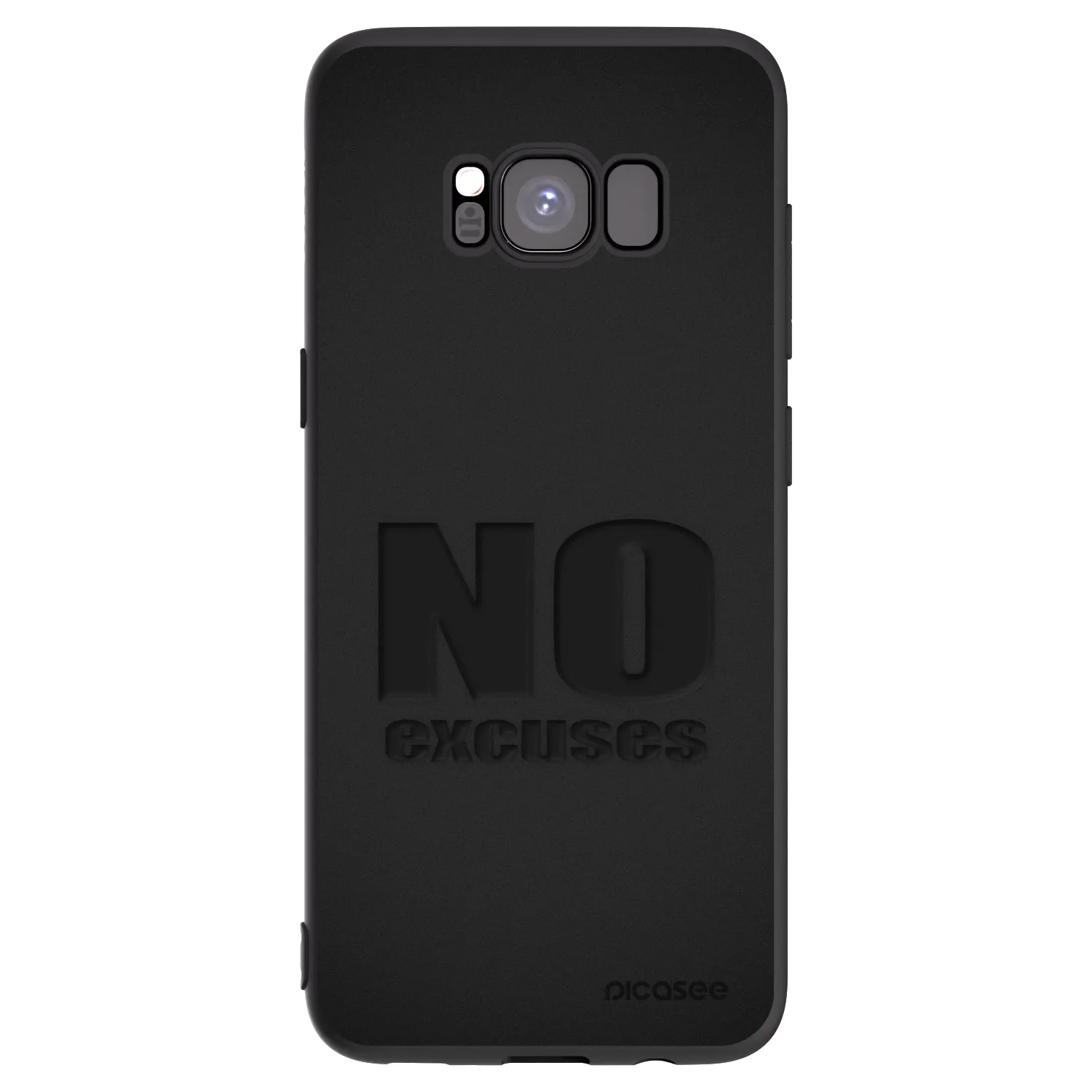 Picasee silikónový čierny obal pre Samsung Galaxy S8 G950F - No Excuses