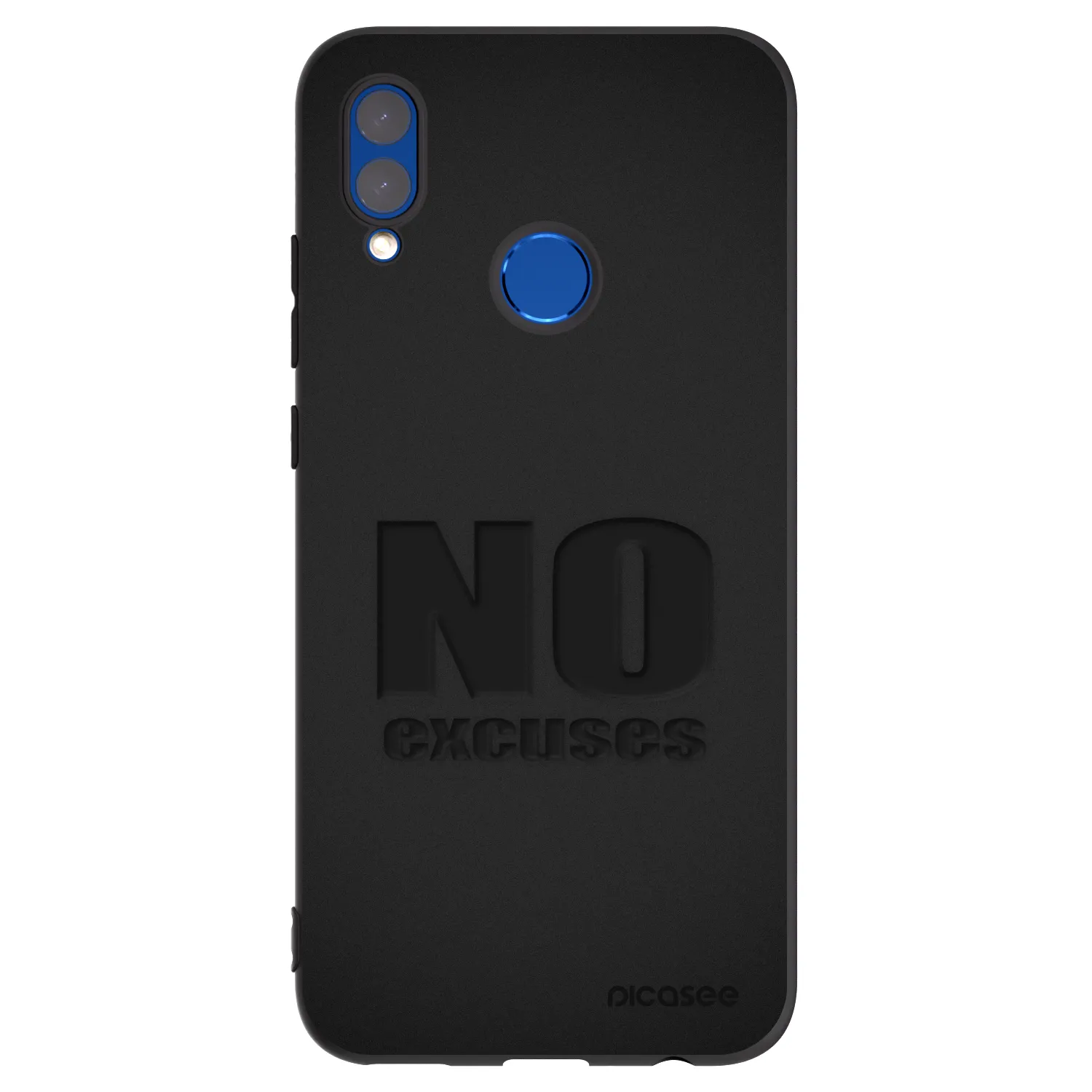 Picasee silikónový čierny obal pre Honor 10 Lite - No Excuses