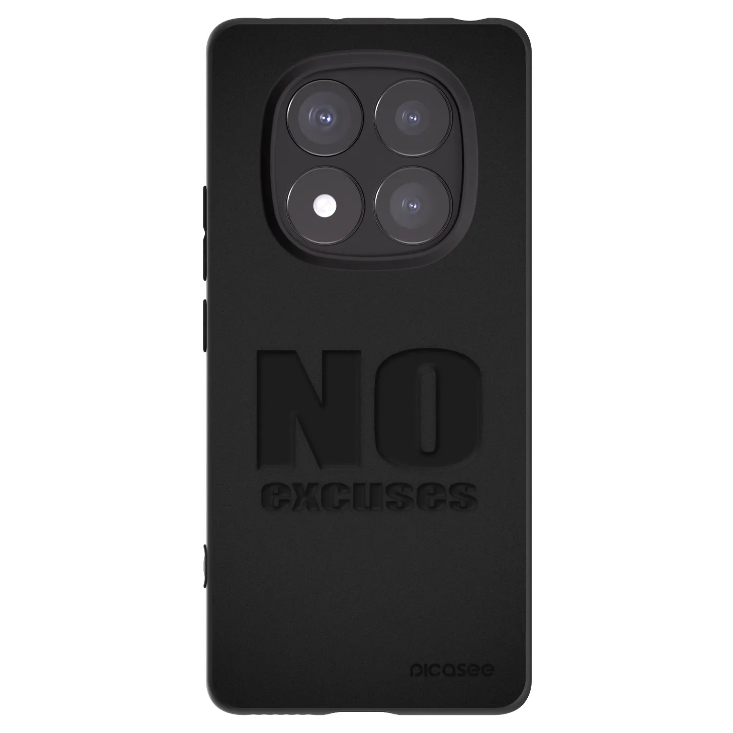 Silikónový čierny obal pre Xiaomi Redmi Note 14 Pro+ 5G - No Excuses