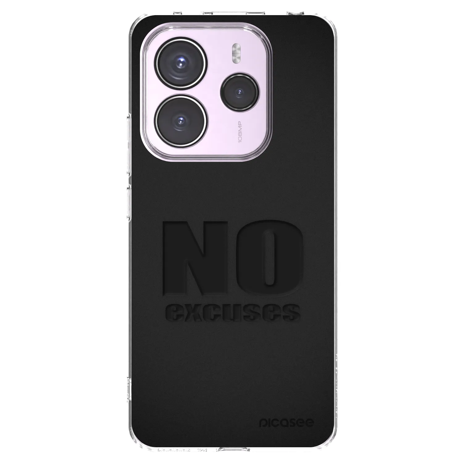 Silikónový prehľadný obal pre Xiaomi Redmi Note 14 5G - No Excuses
