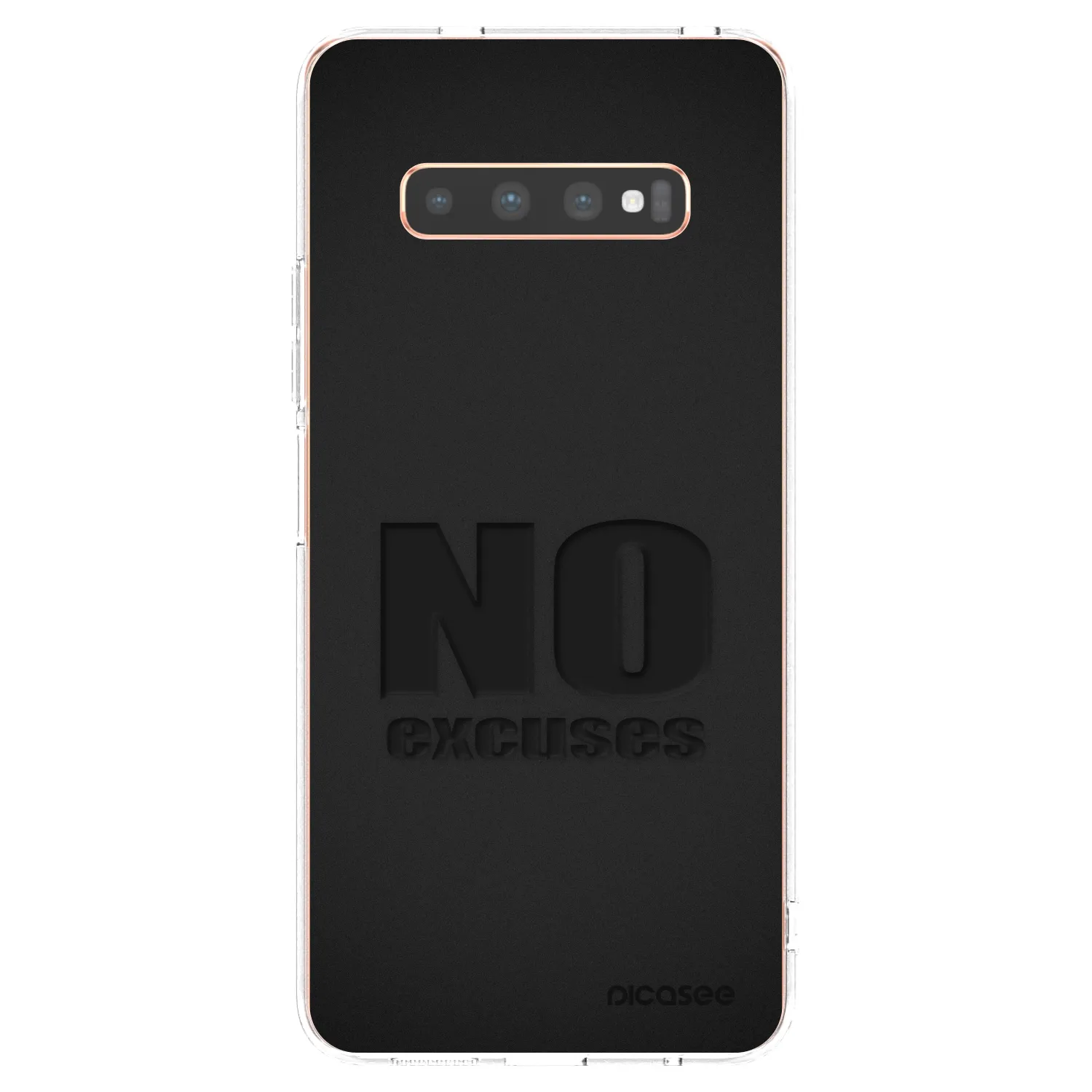 Picasee silikónový prehľadný obal pre Samsung Galaxy S10 Plus G975 - No Excuses
