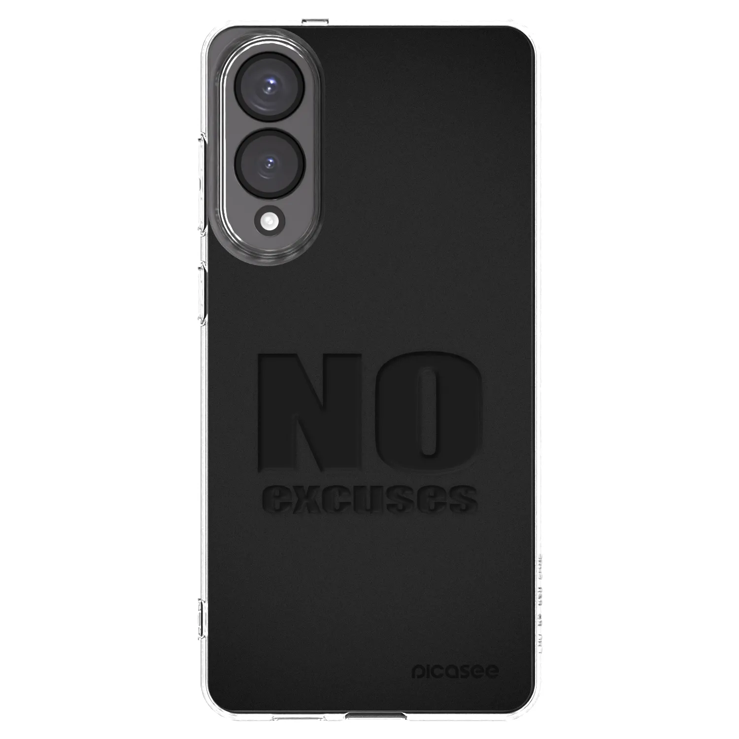 Silikónový prehľadný obal pre Samsung Galaxy S25 Edge 5G - No Excuses