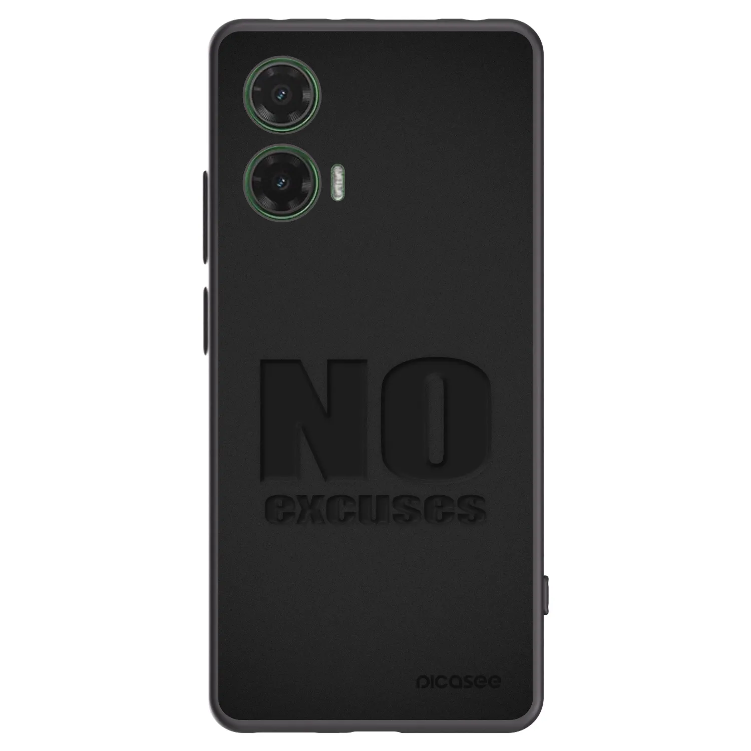 Silikónový čierny obal pre Motorola Moto G35 5G - No Excuses