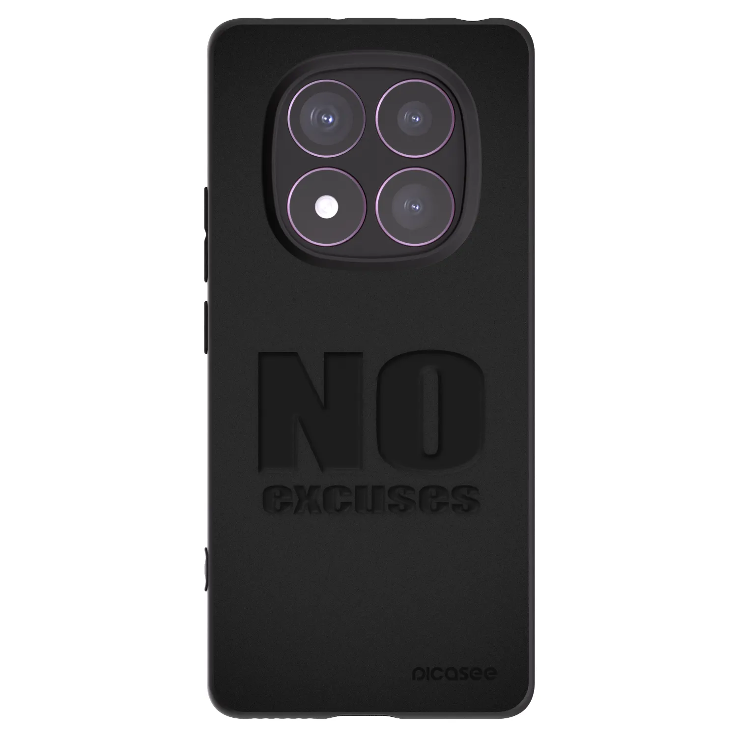 Silikónový čierny obal pre Xiaomi Redmi Note 14 Pro 4G - No Excuses