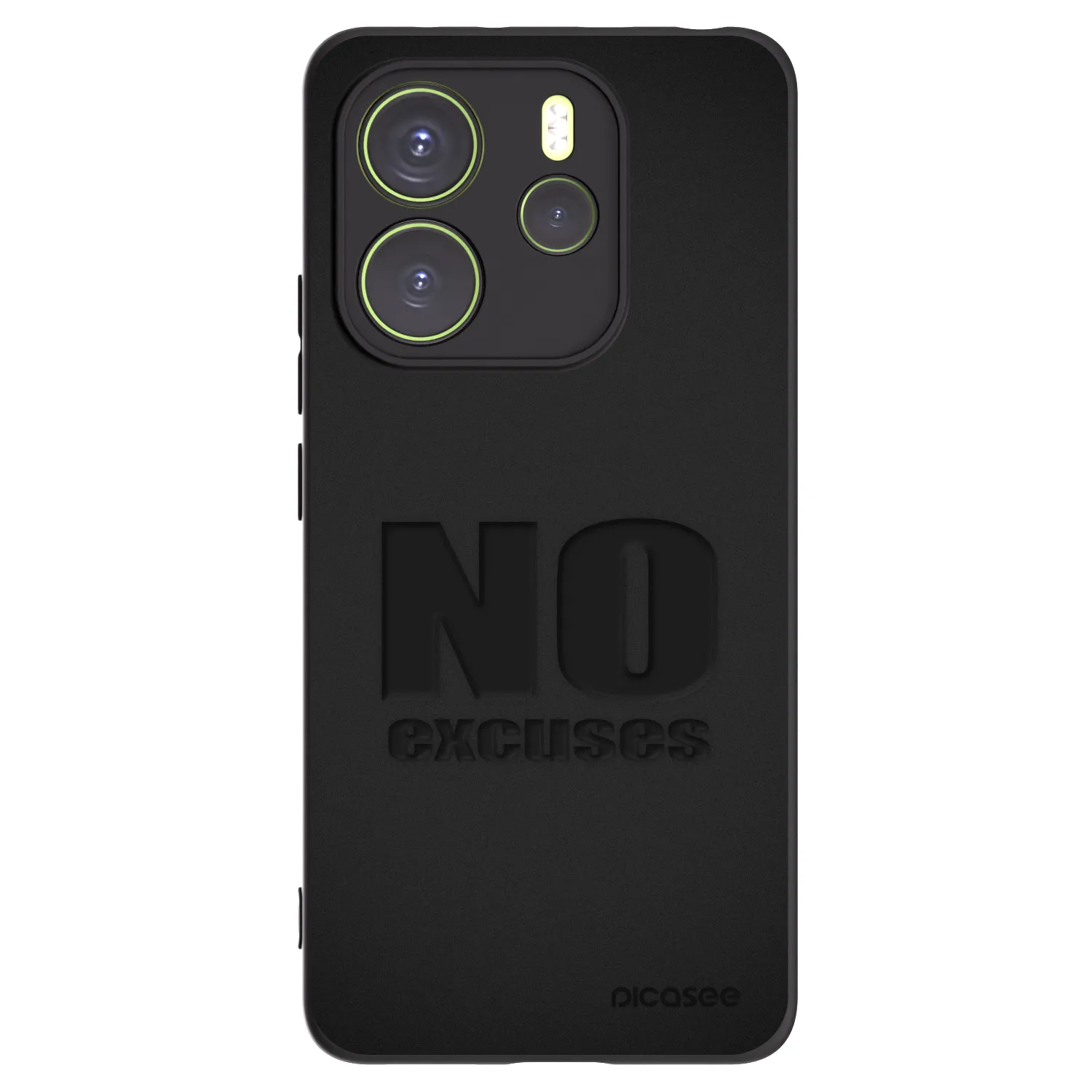 Silikónový čierny obal pre Xiaomi Redmi Note 14 4G - No Excuses