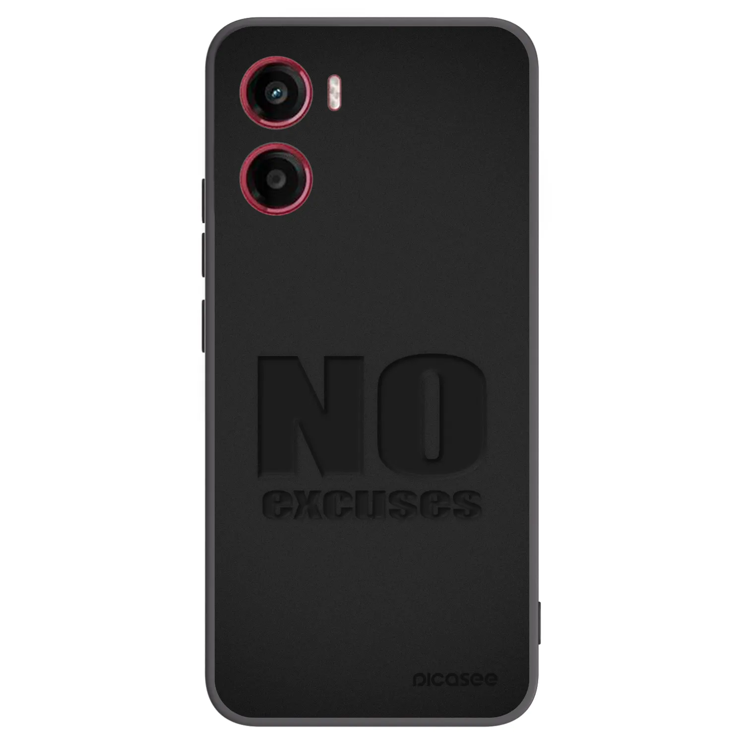 Silikónový čierny obal pre Motorola Moto G05 - No Excuses