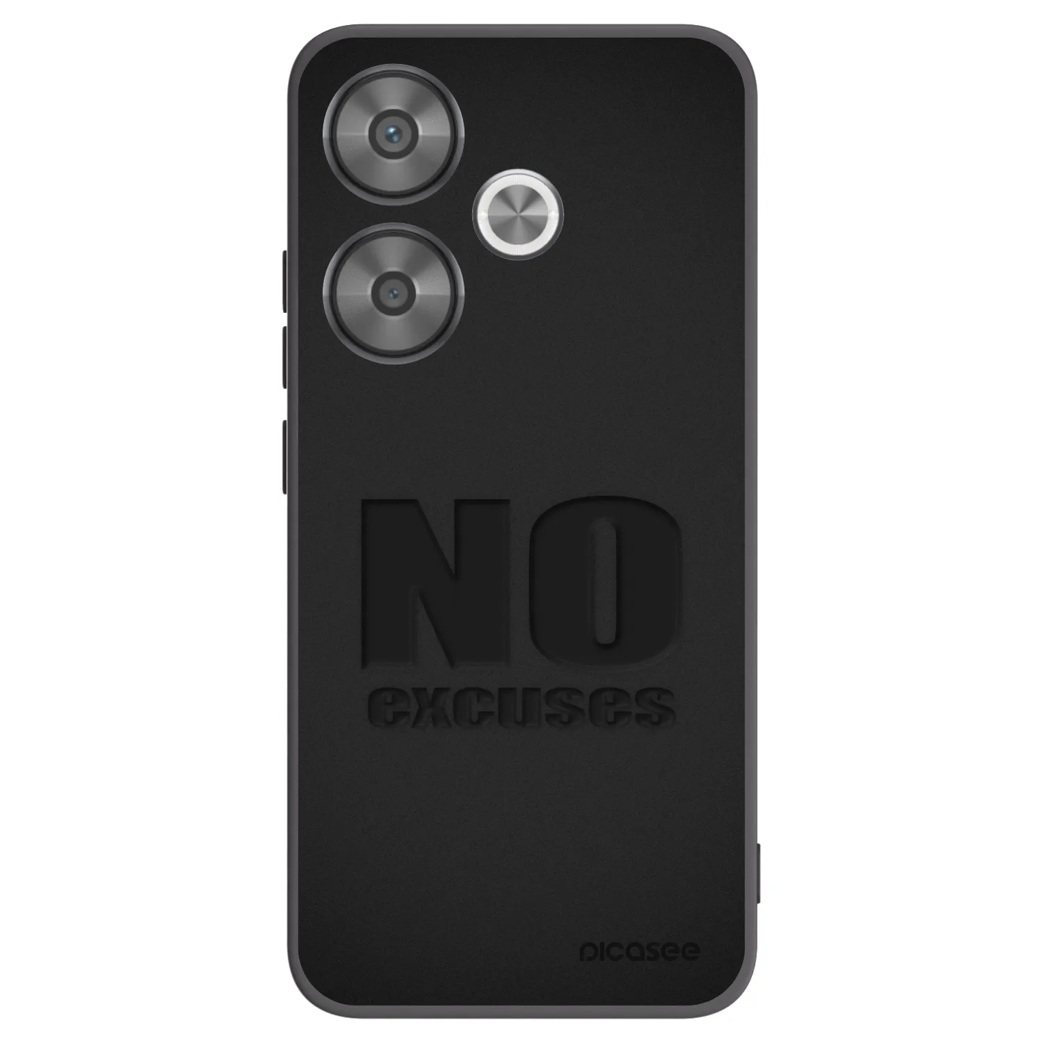 Silikónový čierny obal pre Xiaomi Poco F6 - No Excuses