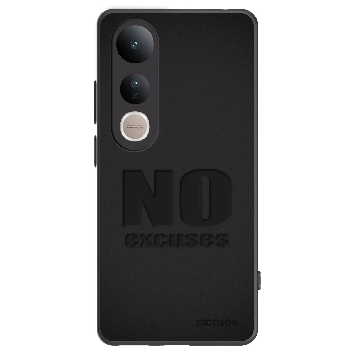 Picasee silikónový čierny obal pre Vivo V50 Lite 5G - No Excuses