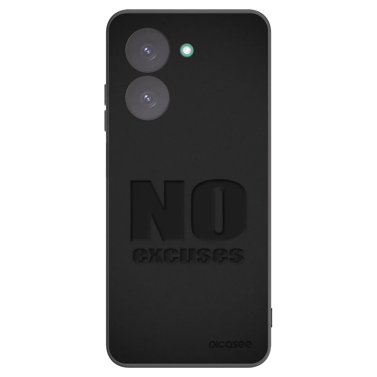Silikónový čierny obal pre Xiaomi Redmi A5 - No Excuses