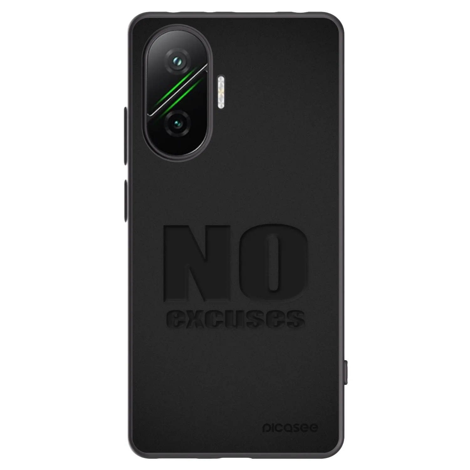 Silikónový čierny obal pre Xiaomi Poco F7 5G - No Excuses