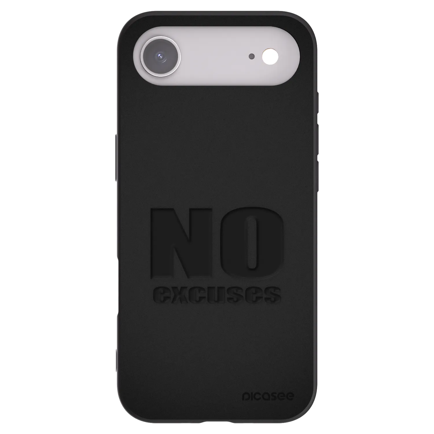 Silikónový čierny obal pre Apple iPhone Air - No Excuses