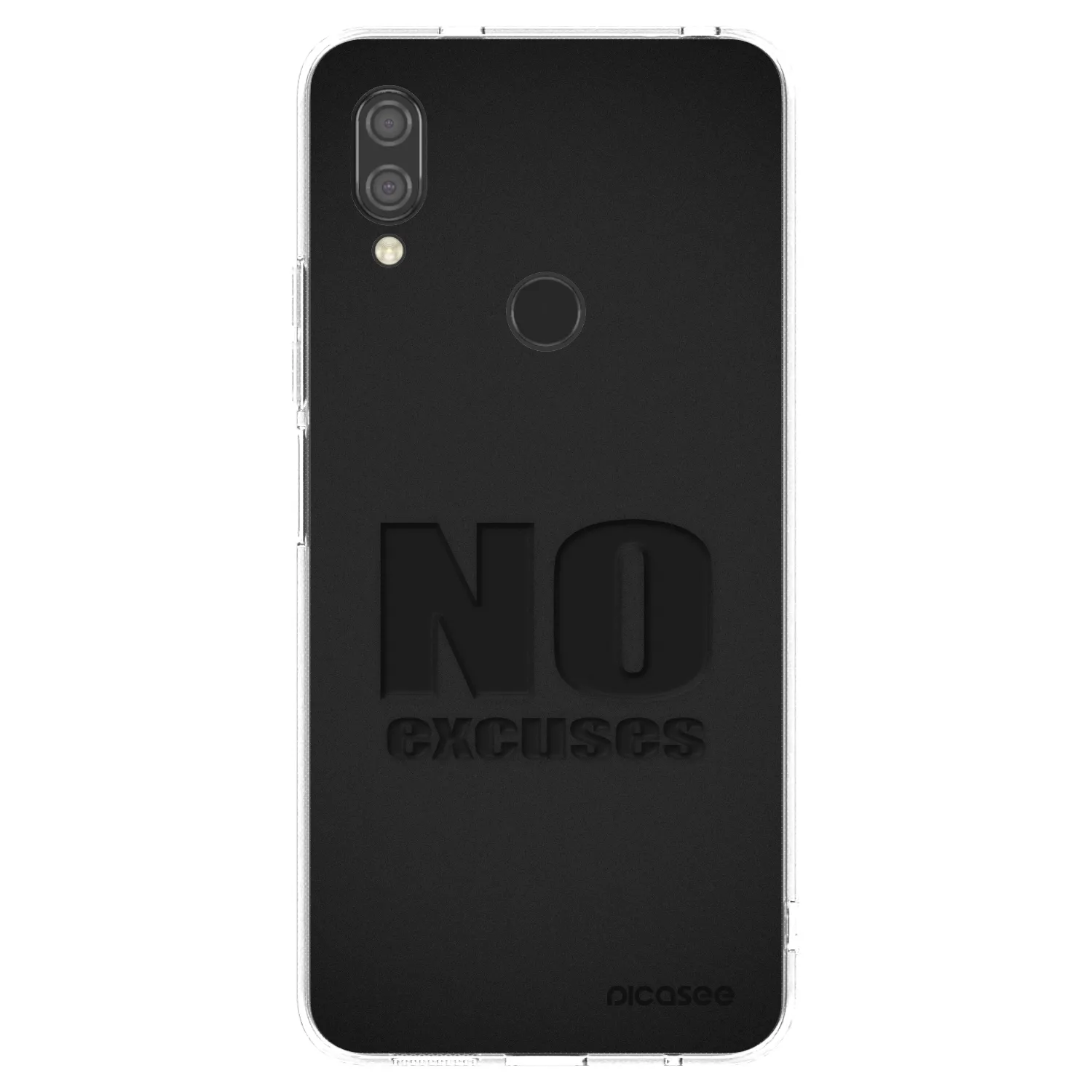 Silikónový prehľadný obal pre Xiaomi Redmi 7 - No Excuses