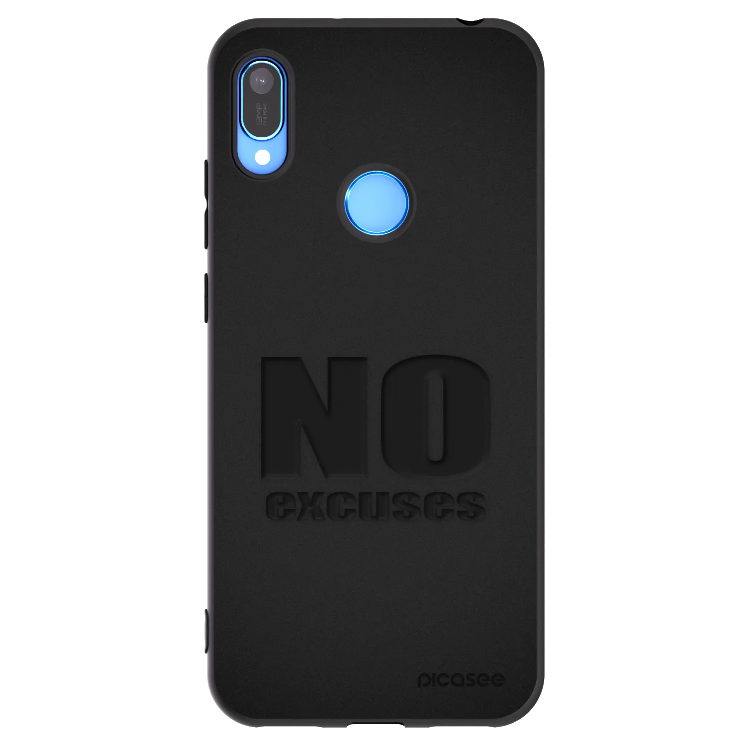 Picasee silikónový čierny obal pre Huawei Y6 2019 - No Excuses