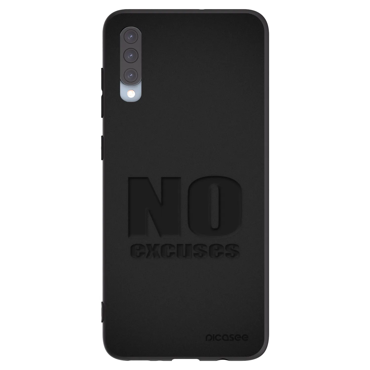 Picasee silikónový čierny obal pre Samsung Galaxy A70 A705F - No Excuses
