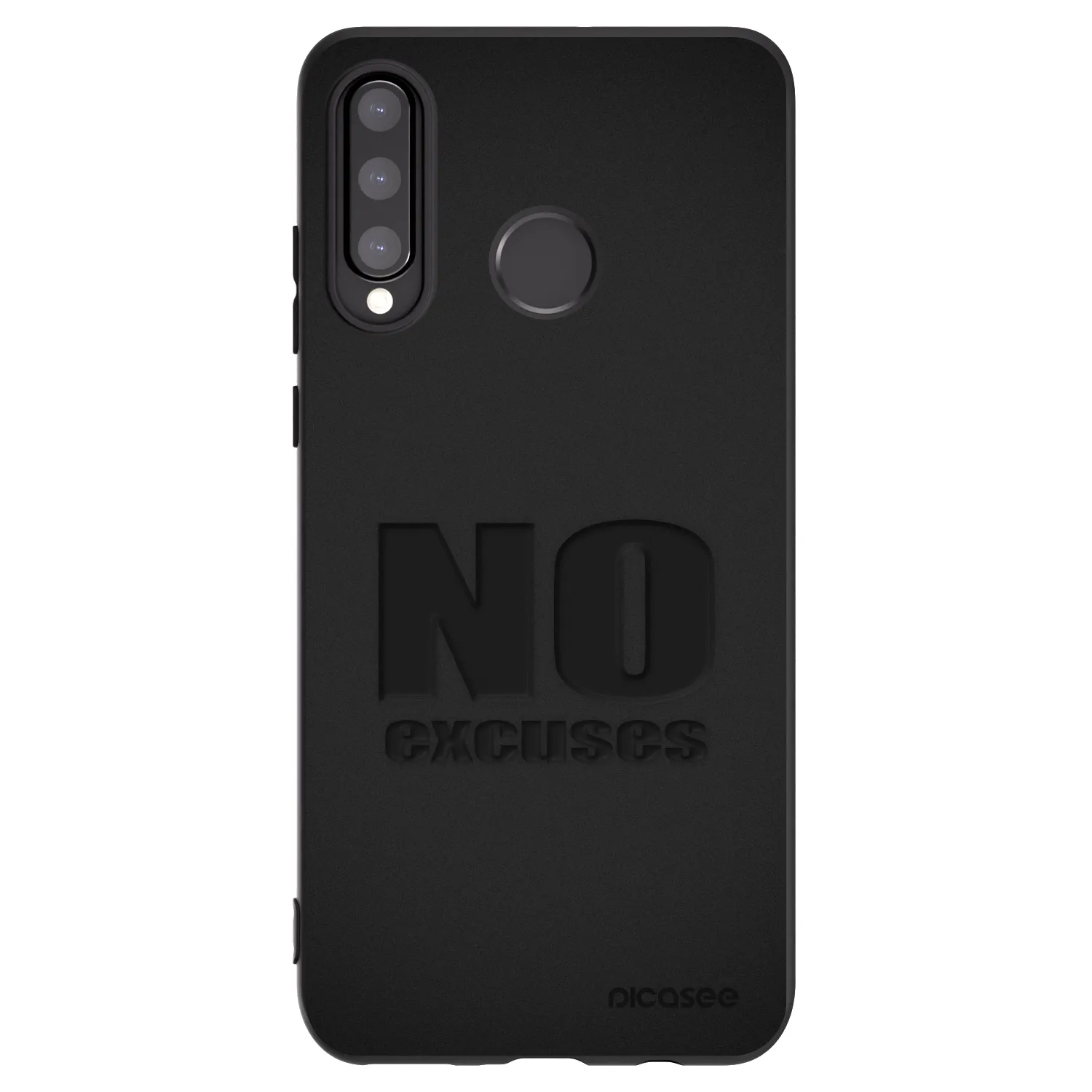 Picasee silikónový čierny obal pre Huawei P30 Lite - No Excuses