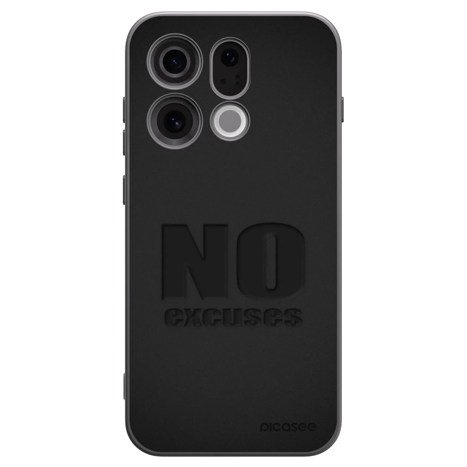 Picasee silikónový čierny obal pre OPPO Find X9 - No Excuses