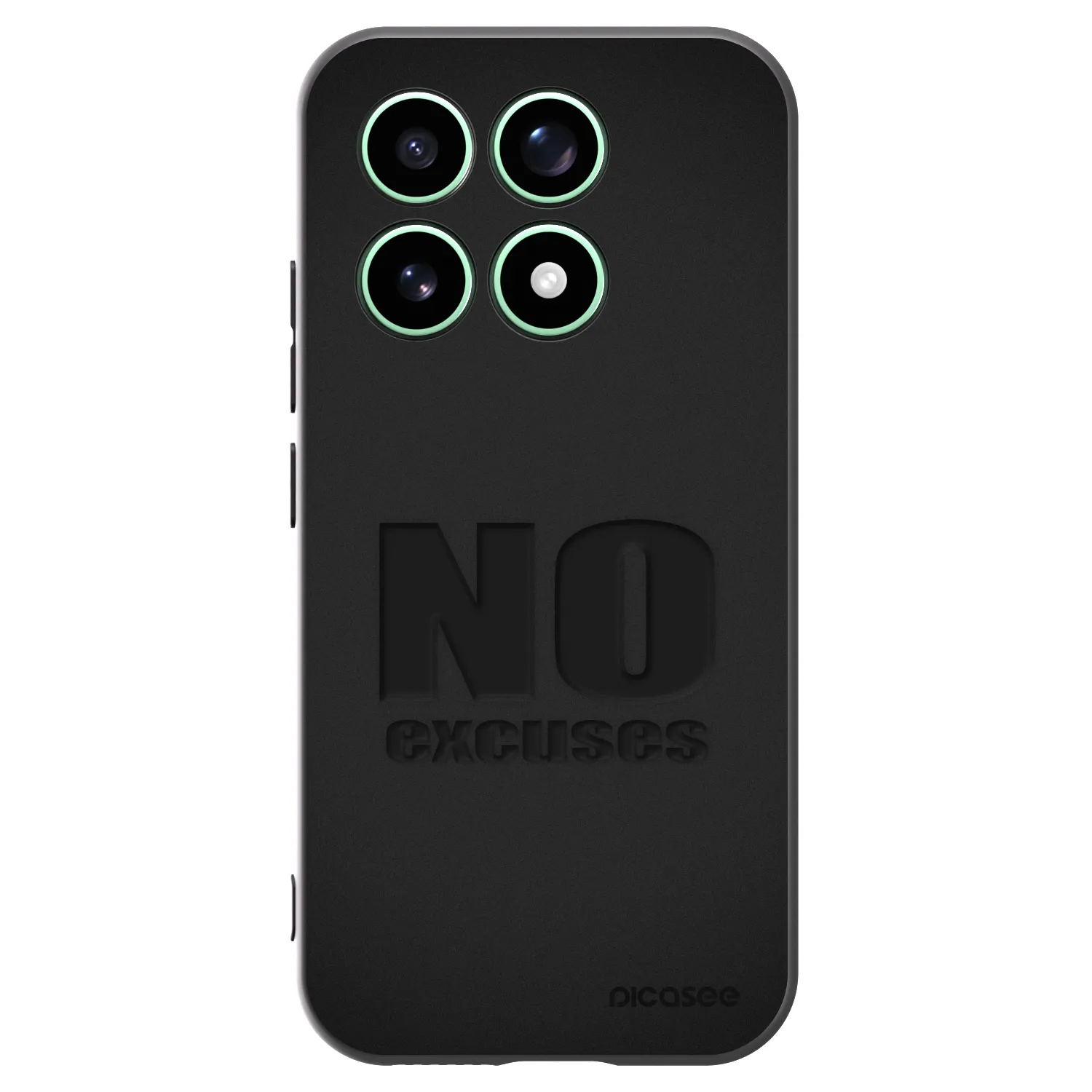 Silikónový čierny obal pre Xiaomi 17 - No Excuses