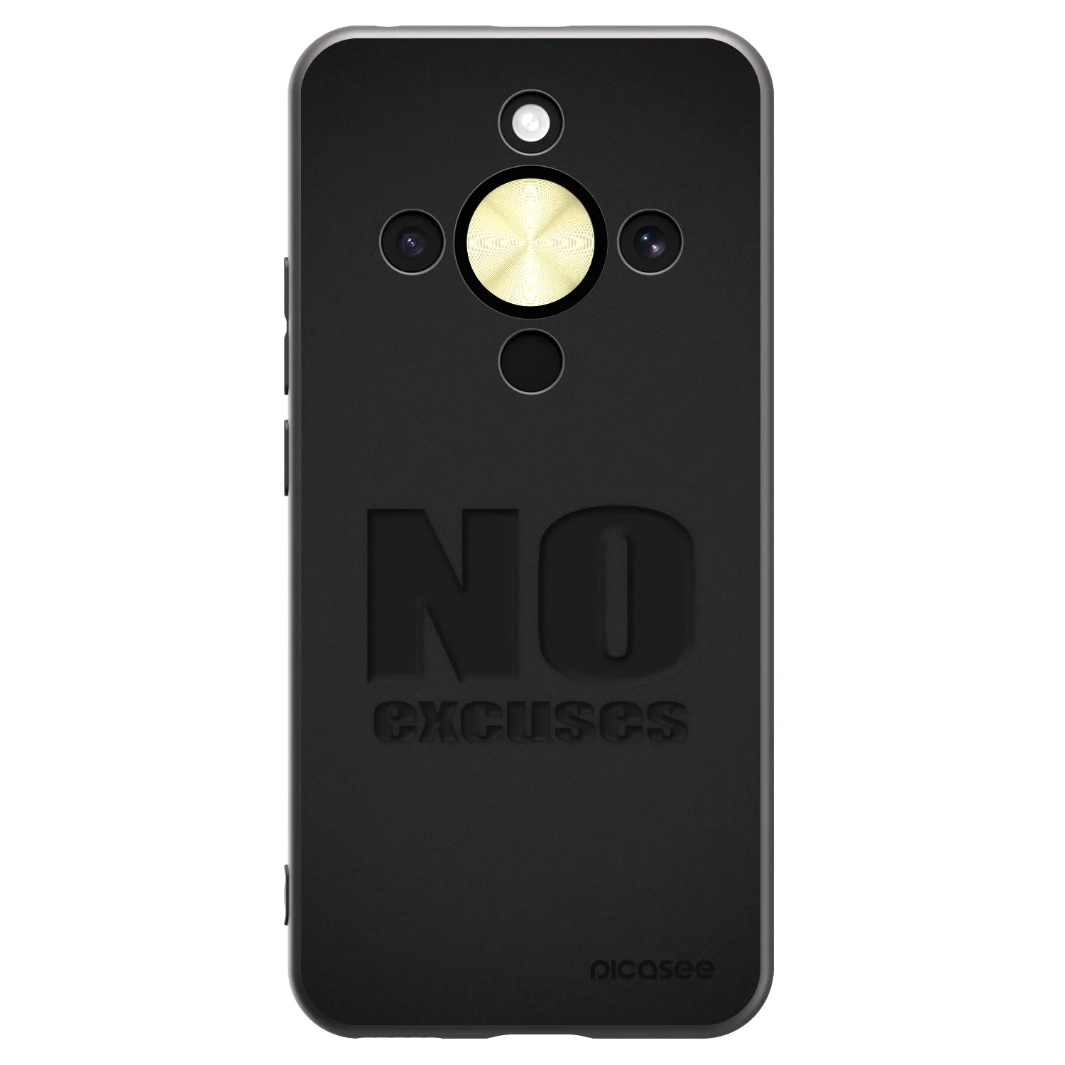 Picasee silikónový čierny obal pre Honor Magic8 Lite 5G - No Excuses