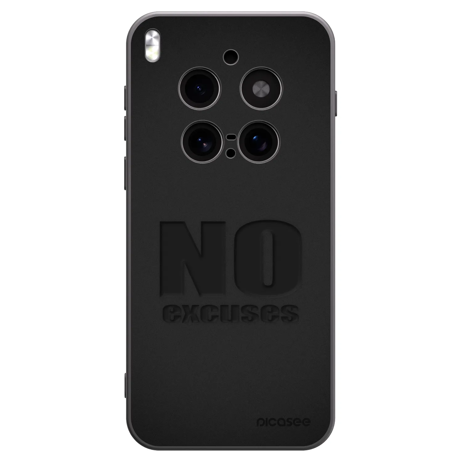 Picasee silikónový čierny obal pre Vivo X300 Pro - No Excuses