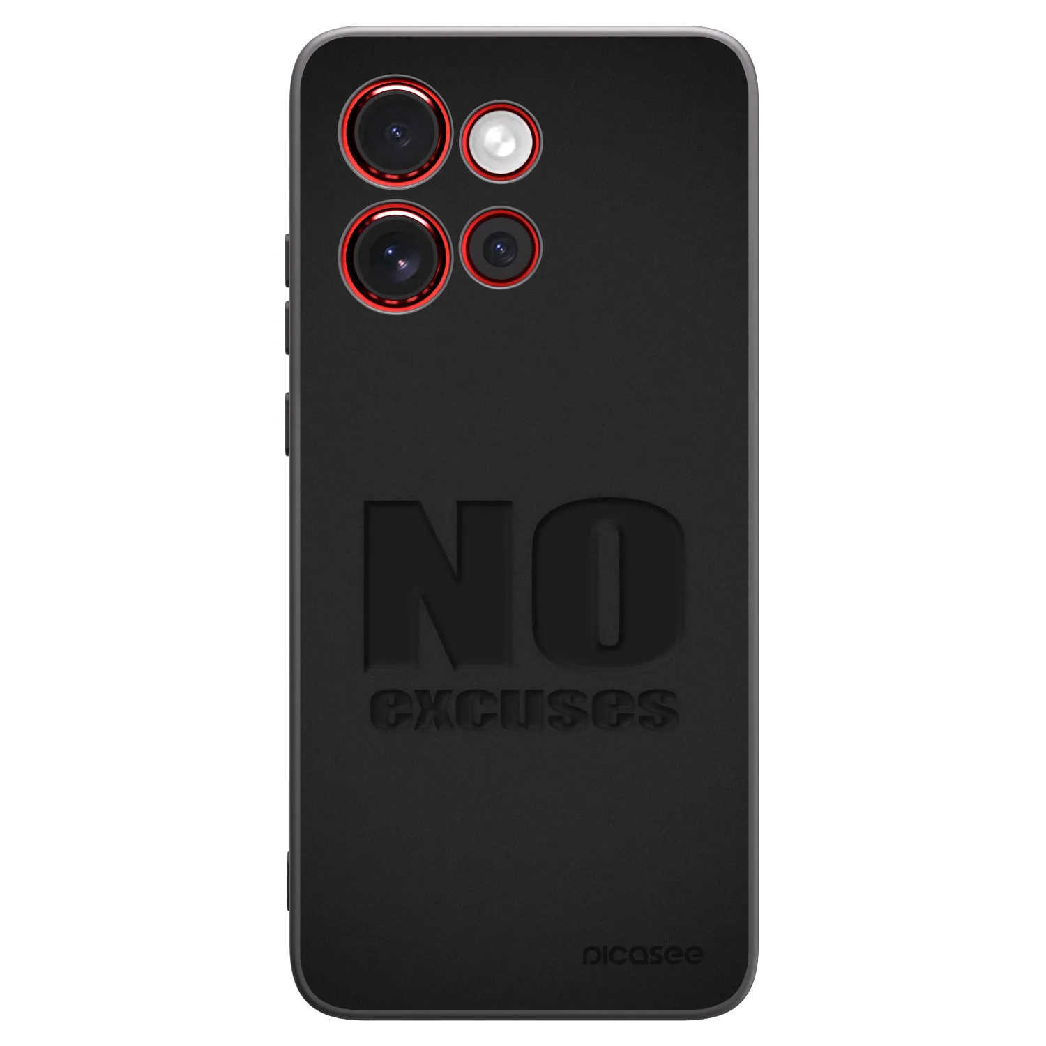 Picasee silikónový čierny obal pre Motorola Edge 60 Neo 5G - No Excuses