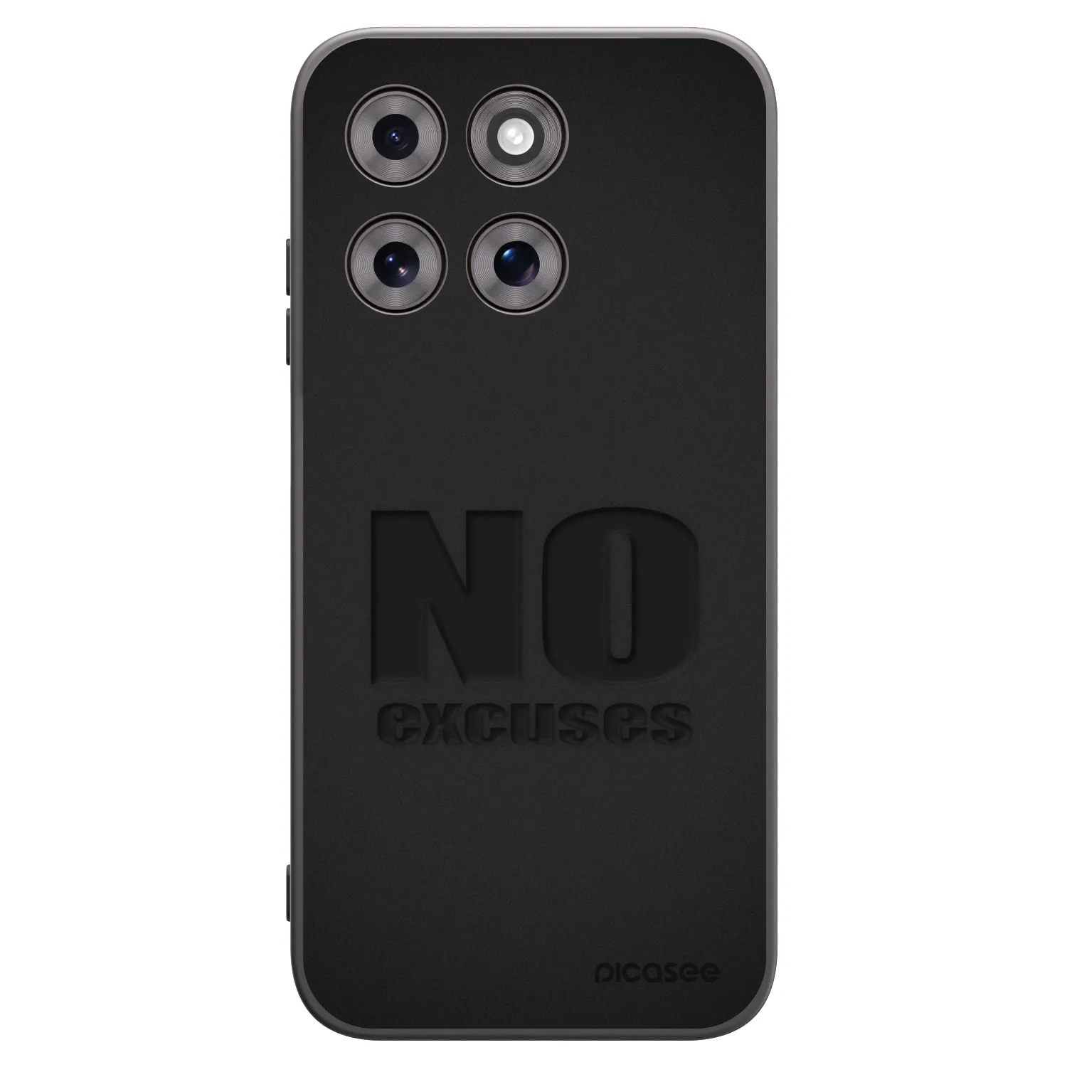Picasee silikónový čierny obal pre Motorola Moto G77 - No Excuses