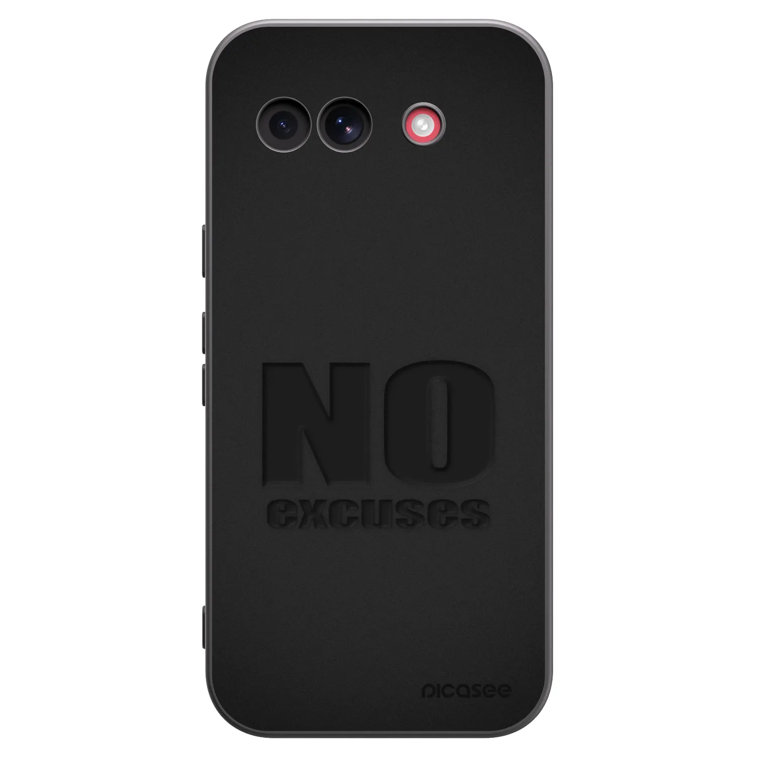 Picasee silikónový čierny obal pre Google Pixel 10a - No Excuses