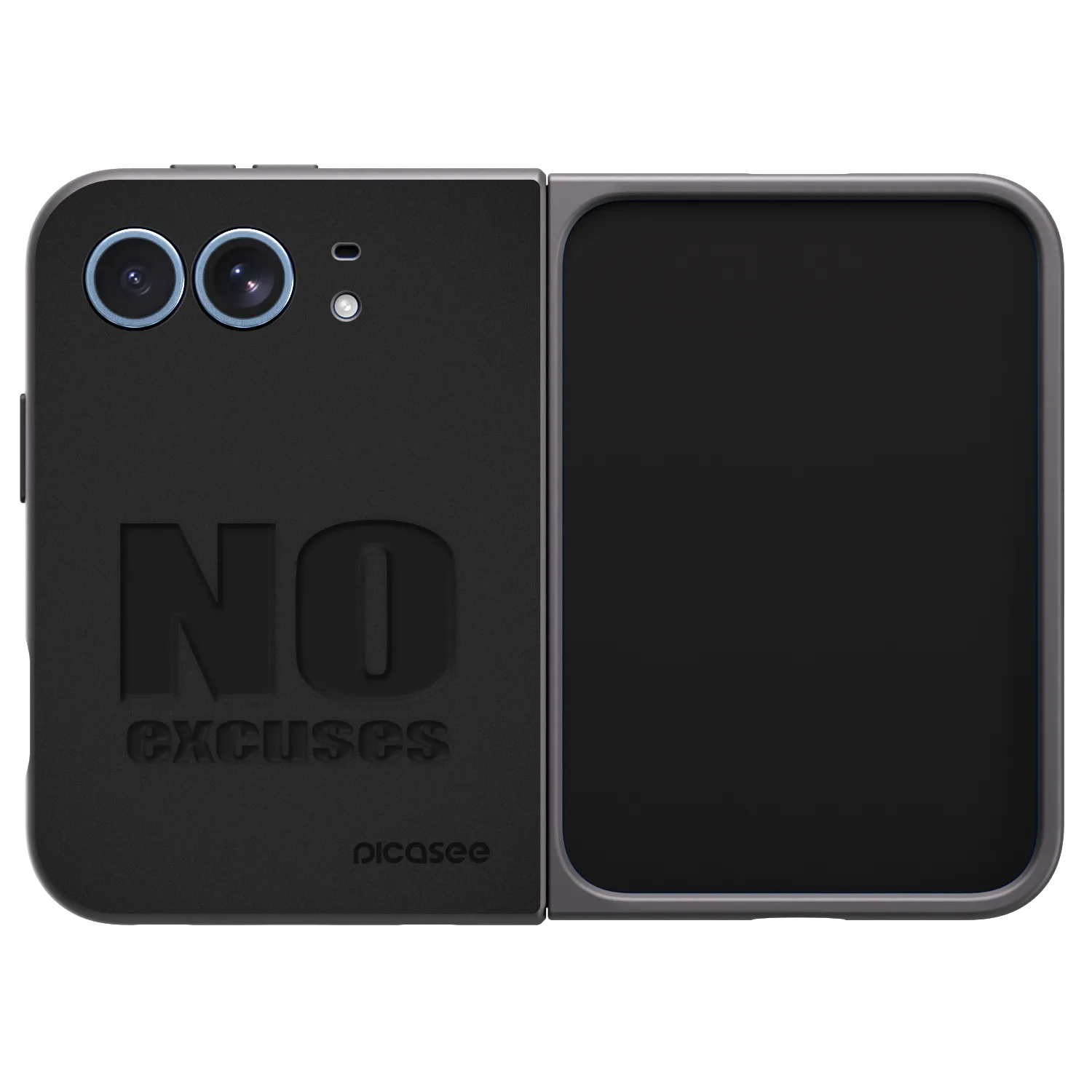 Picasee silikónový čierny obal pre Apple iPhone Ultra - No Excuses