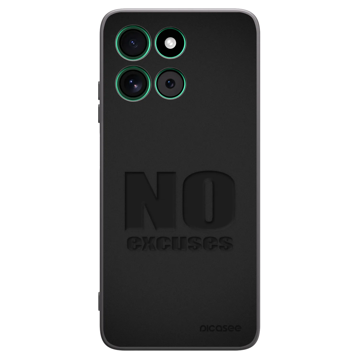 Picasee silikónový čierny obal pre Motorola Moto G57 Power - No Excuses