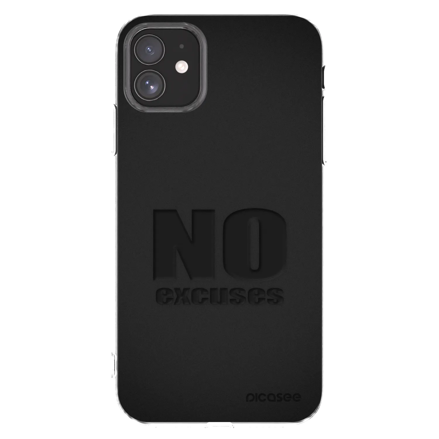 Silikónový prehľadný obal pre Apple iPhone 11 - No Excuses
